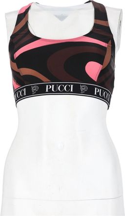 Pucci Multicolour Fitted Sleeveless Abstract Swirl Tank Top