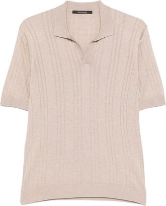 Tagliatore Pavel Polo - Heren - Polos - Beige - 2XL - Tops