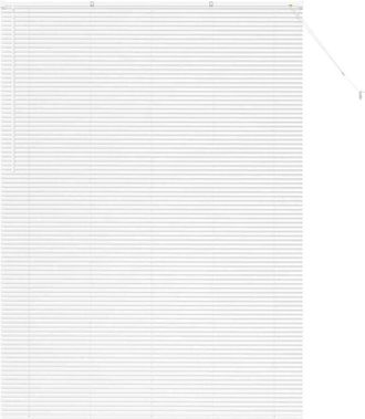 vidaXL Window Blind with Curtains Manual White Aluminium Vidaxl