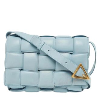 Bottega Veneta Pre-owned Vintage Cross Body Bag - Dames - Pre-owned - Blauw - Maat: ONE Size Leer