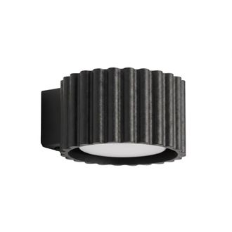 Sollux Lighting Aplique negro aluminio alt. 6 cm