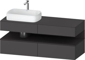 Duravit Qatego Consola Mueble Bajo Lavabo, 2 Extensiones, 2 - Duravit