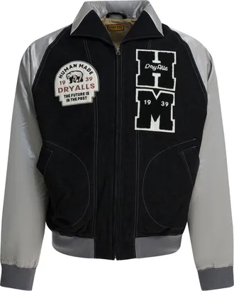Human Made Varsity Jackets And Coats Nero-Uomo