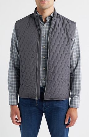 Johnnie-O Belfry Quilted Vest in Dark Gray at Nordstrom, Size Xx-Large
