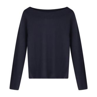 Max Mara MXM Faretra Sweater - Dames - Cashmere truien - Blauw - L - Kasjmier - Truien & Vesten