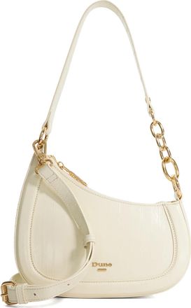 Dune London Womens Accessories Direction - Chain Detail Shoulder Bag - Beige Leather - One Size