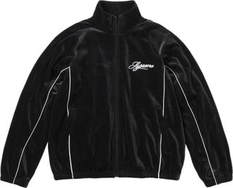 SUPREME SS26 Velour Mesh Track Jacket Black SUP-SS26-121-BLK