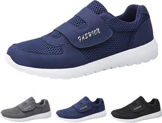 Generic Mens Mesh Walking Shoes Mens Orthopedic Trainers Wide Fit Elderly Arthritis Sneakers Adjustable Diabetic Shoe Magic Paste Shoes For Swollen Feet Breat