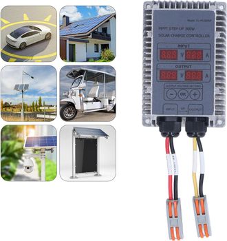 Infinite Controlador De Carga Solar Mppt Ajustable De 24-85 V, Grado De Protecci&oacute;n Ip66, Con Pantalla Para Bater&iacute;as De Litio Y Plomo-&aacute;cido, 120 X 80 X 40 Mm, 3