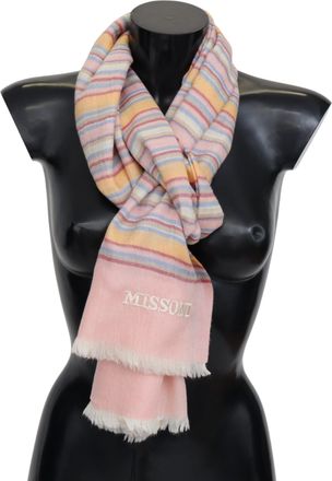 Missoni Heren Multicolor Kasjmier Unisex Nek Wikkel Sjaal