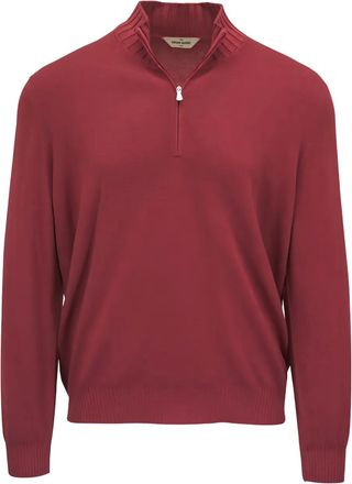 Gran Sasso Maglione con zip - Rosso