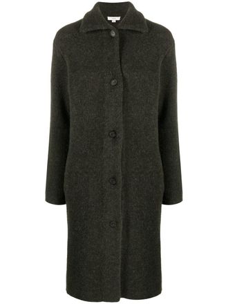 Vince single-breasted cardigan coat - Green