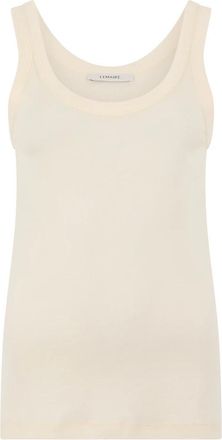Christophe Lemaire Rib Tank Top - Dames - Tops zonder mouwen - Beige - M - Katoen - Tops