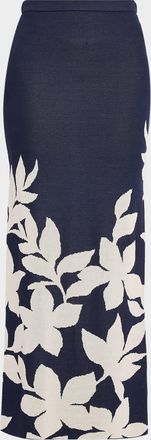 Misa Shae Fitted Floral Maxi Skirt