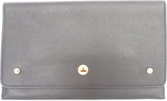 Burberry Black Leather Clutch Bag (Pre-Owned)