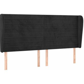 vidaXL Cabecero Con Orejas De Terciopelo Gris Claro 183x23x118/128 Cm Vidaxl