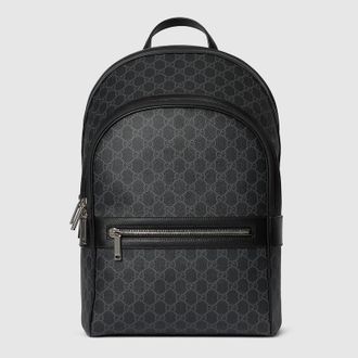 Gucci Porter Medium Backpack, Black, GG Canvas