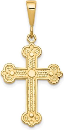 Diamond2Deal 10k Yellow Gold Cross Charm