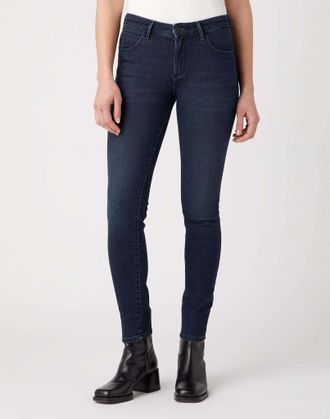 Wrangler Skinny-fit-Jeans WRANGLER WRANGLER Jeans Skinny Fit Skinny, Damen, Gr. 29, L&auml;nge 34, schwarz, Obermaterial: 80% Baumwolle CO. 9% Polyester PES. 9% Pol
