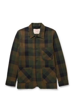 Portuguese Flannel Labura Checked Organic Cotton-Twill Overshirt