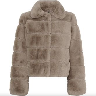Notyz Faux Fur & Shearling Jassen - Dames - Jassen - Beige - 2XL - Polyester - Jassen