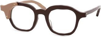 Masahiromaruyama Mm-0098 Optisch Montuur - unisex - Brillen - Bruin - 46 MM - Accessoires