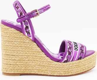 Dolce & Gabbana Flat Shoes Maiolica Viola-Donna