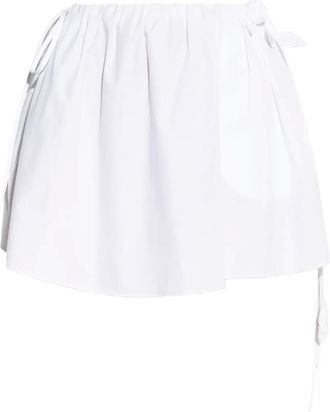 Blumarine Minigonna con applicazione a fiori - Bianco