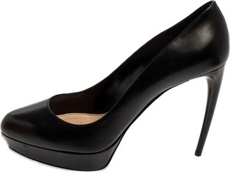 Alexander McQueen Pumps in pelle con tacco 115mm - Nero