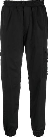 Plein Sport logo-print track pants - men - Polyester - XXXL - Black