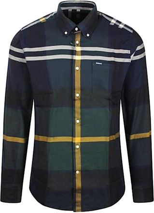 Barbour Stijlvolle Herenshirt - Heren - Casual Overhemden - Veelkleurig - XL - Katoen - Overhemden