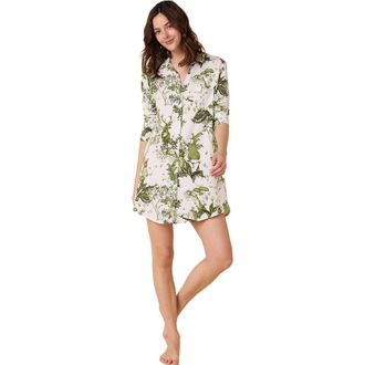 The Cats Pajamas Pima Knit Night Shirt Conversational in Woodside at Nordstrom, Size X-Large