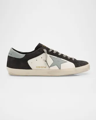 Golden Goose Men & apos;s Super-Star Leather and Suede Low-Top Sneakers