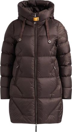 Parajumpers Bruine Technische Stof Donsjas - Dames - Dons jassen - Bruin - XL - Nylon - Jassen