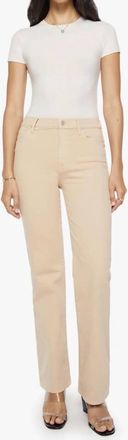 Mother The Kick It Jean In Almond Buff