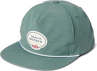 Travis Mathew Patron Badge Traditional Mens Hats Silver Pine, Cotton/Polyester