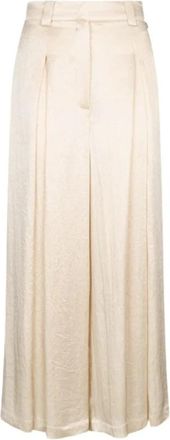 Liu Jo Array Midi Jurk - Dames - Wijde Broeken - Beige - XS - Broeken