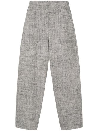 Stella McCartney tapered-leg wool trousers - women - Wool - 36 - Grey