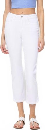 Flying Monkey High Rise Slim Straight Jeans In White