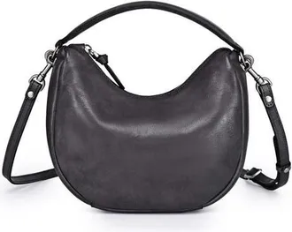 OLD TREND Dahlia Genuine Leather Soft Everyday Hobo Bag in Grey at Nordstrom
