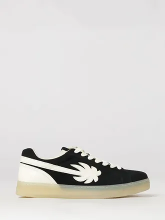 Palm Angels Sneakers low top in pelle bicolore con logo stampato