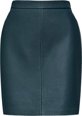 12 Storeez Leren kokerrok - Groen