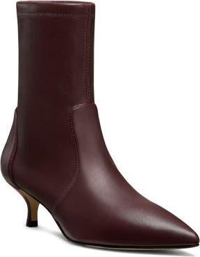 Stuart Weitzman Mara 50 Kitten Heel Bootie in Cordovan at Nordstrom Rack, Size 10.5