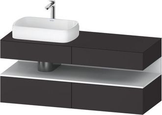 Duravit Qatego Consola Mueble Bajo Lavabo, 2 Extensiones, 2 - Duravit