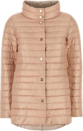 Herno Pink nylon reversible down jacket