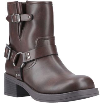 Rocket Dog Nino Faux Leather Dames Bruine Hakken Enkelboots