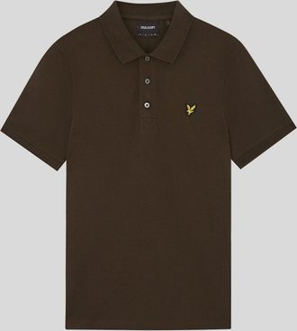 Lyle & Scott Lyle And Scott Mens Cotton Polo Shirt - Brown - Size: 44