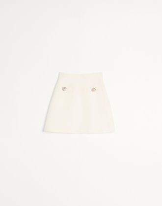 Valentino Crepe Couture Skirt Wo
