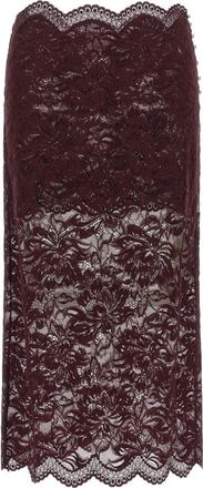 Paco Rabanne Lace Midi Skirt - Dames - Midirokken - Paars - S - Rokken