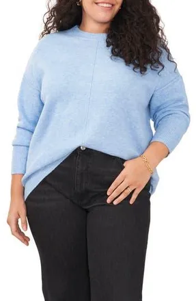 Vince Camuto Crewneck Sweater in Blue Hthr at Nordstrom Rack, Size 1X